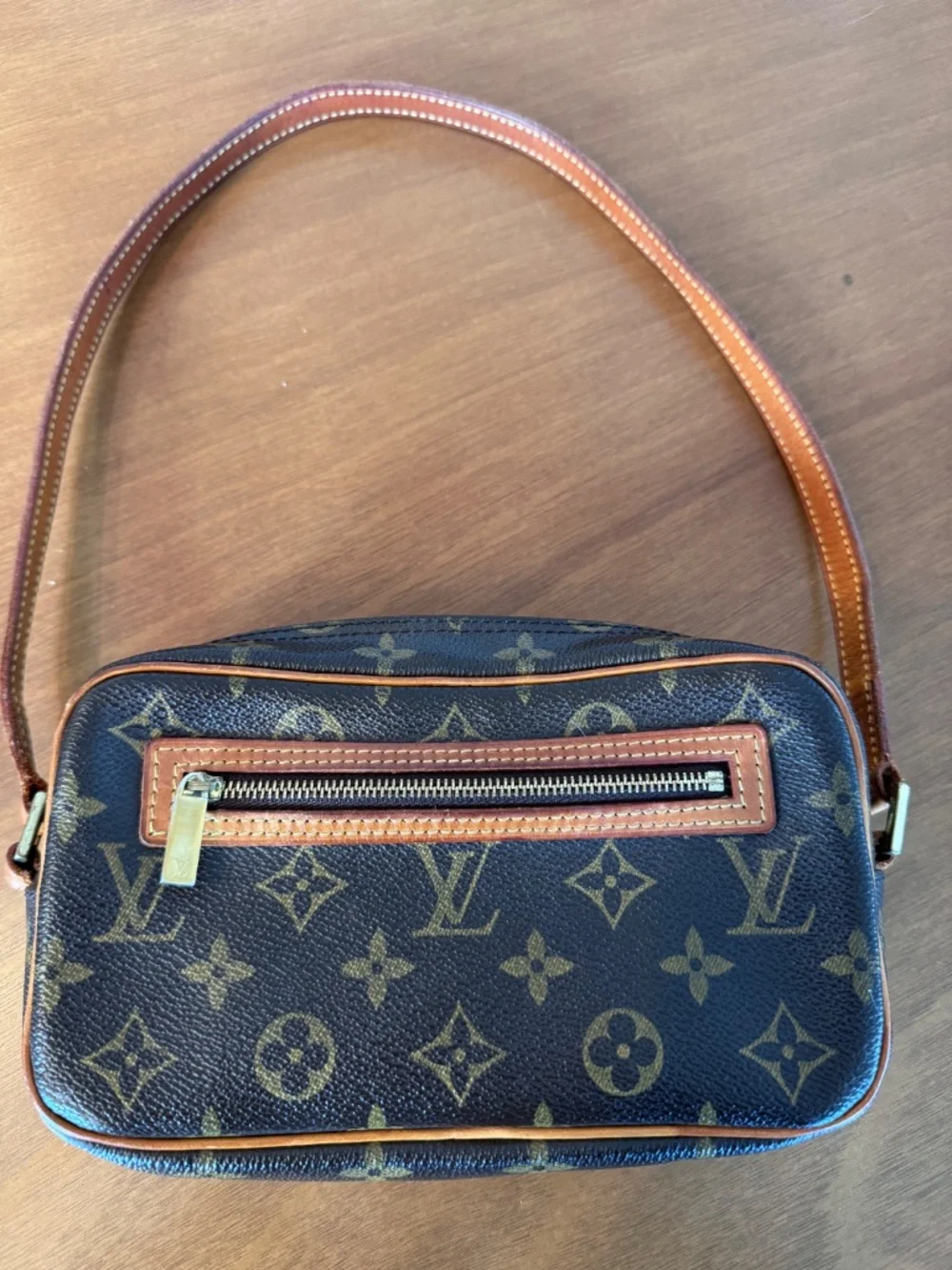 Authentic Louis Vuitton Monogram Pochette Cité Shoulder Bag